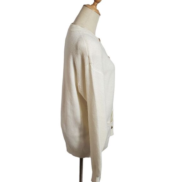 Vintage Cream with Gold Buttons Cardigan - Picture 3 of 6
